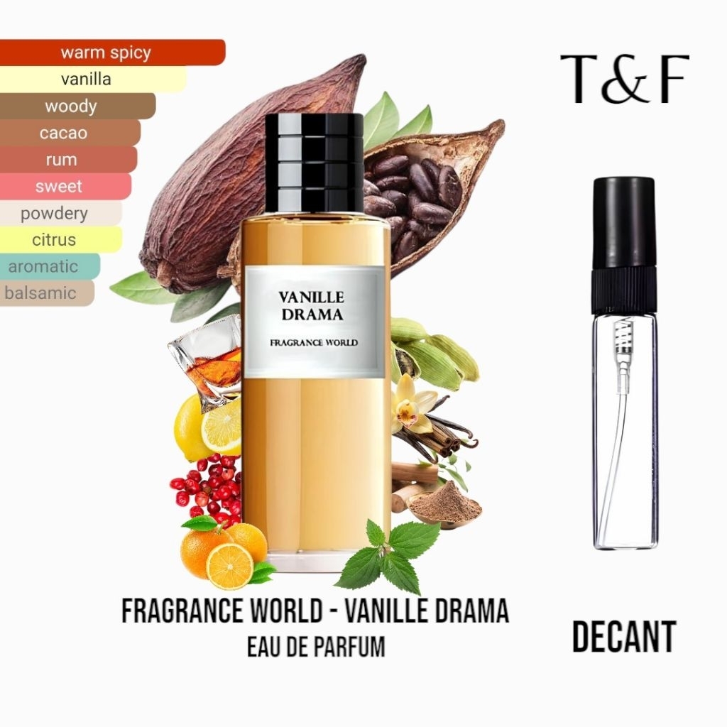 Parfum Decant Fragrance World - Vanille Drama EDP for Men