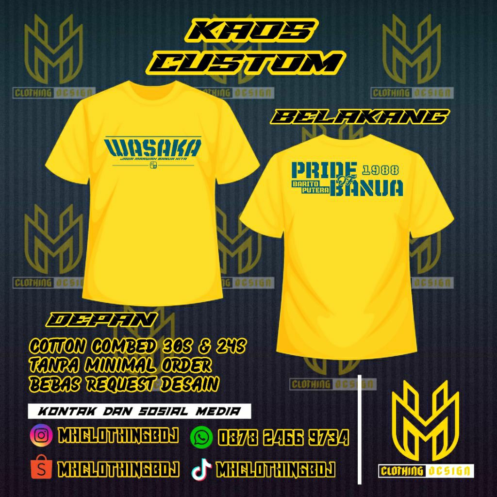 T-SHIRT PRIDE OF BANUA BARITO MANIA BARITO PUTERA