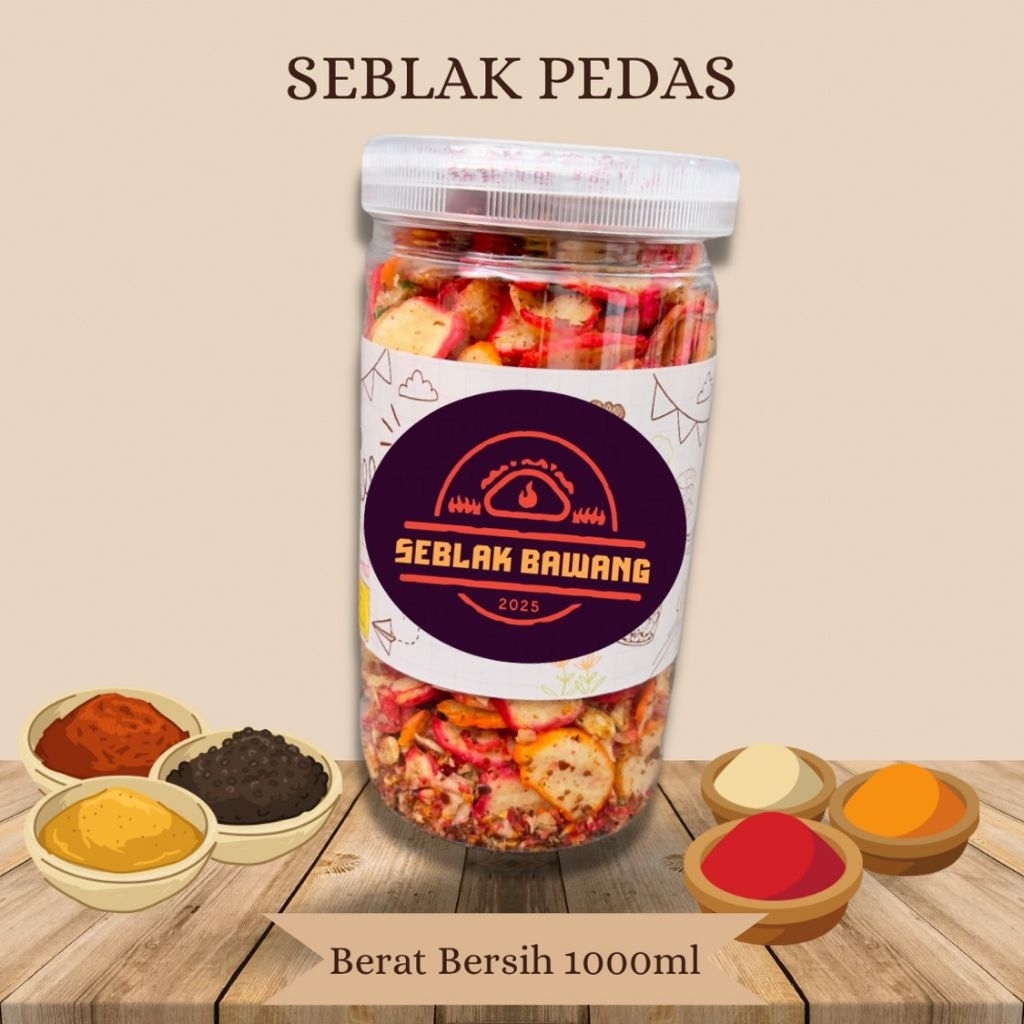 

Kerupuk Seblak Bawang Bikin Nagih Rasa Baru Enak Murah Toples