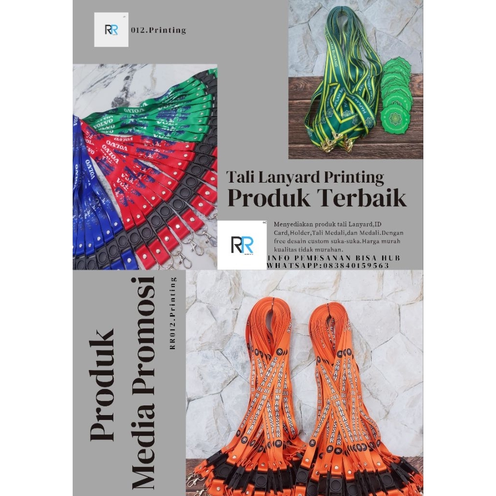 

Tali Lanyard Custoum Lengkap dengan ID Card+Holder ||Proses Cepat