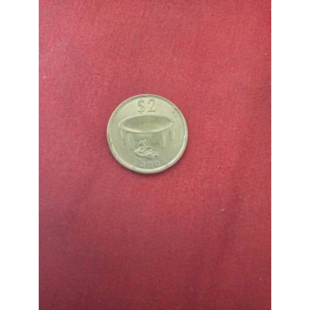 Uang Koin 2 Dollar Fiji tahun 2014