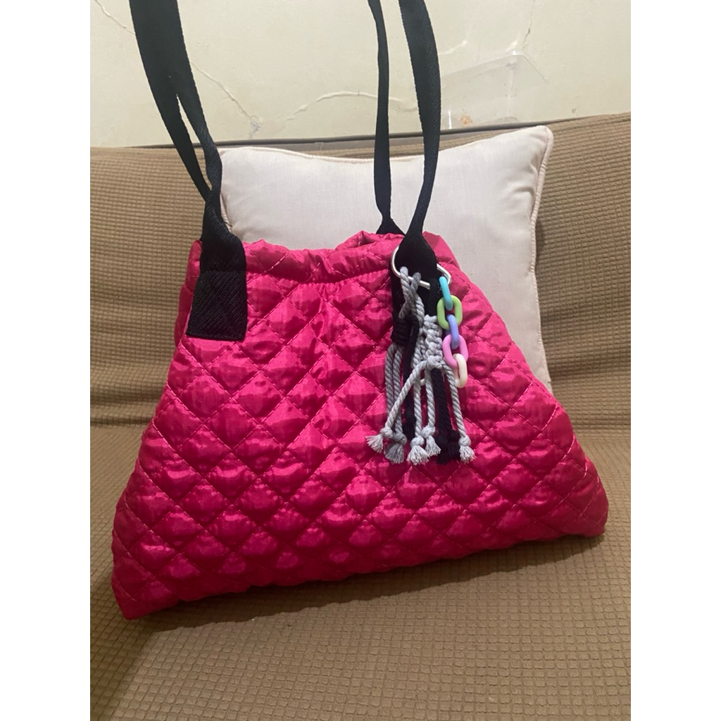 puffy bag magenta PL
