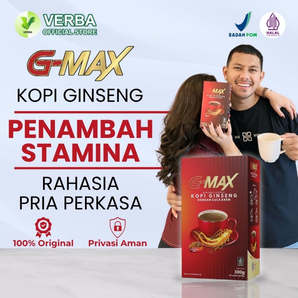 Kopi G-MAX - Kopi Stamina Pria - Kopi Ginseng BPOM