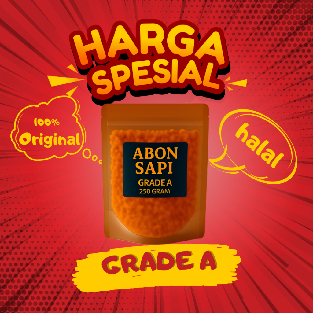 

Abon Sapi Grade A 250gr - Harga Hemat Rasa Tetap Nikmat