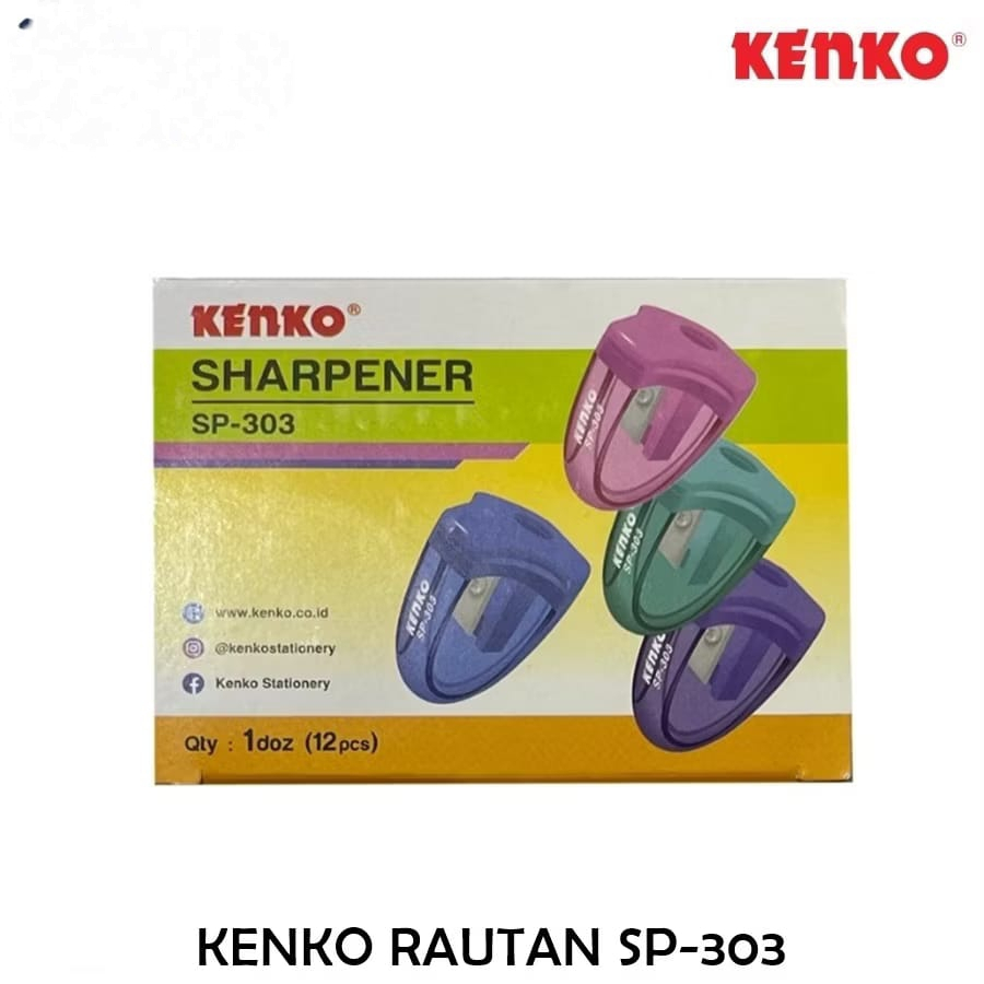 

TERMURAH GROSIR RAUTAN PENSIL PUTAR KENKO/RAUTAN KENKO SP-303 1 BOX ISI 12 PCS