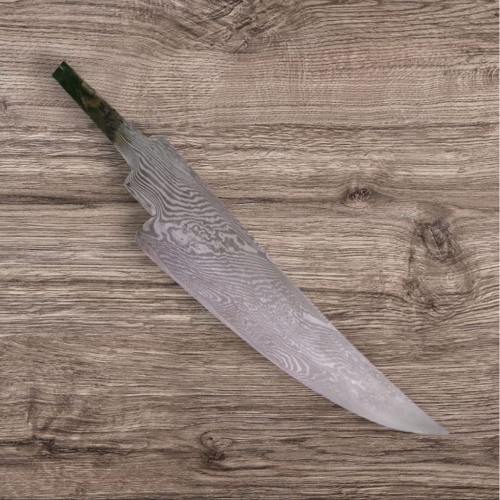 peralatan camping bahan baja damascus pamor asli