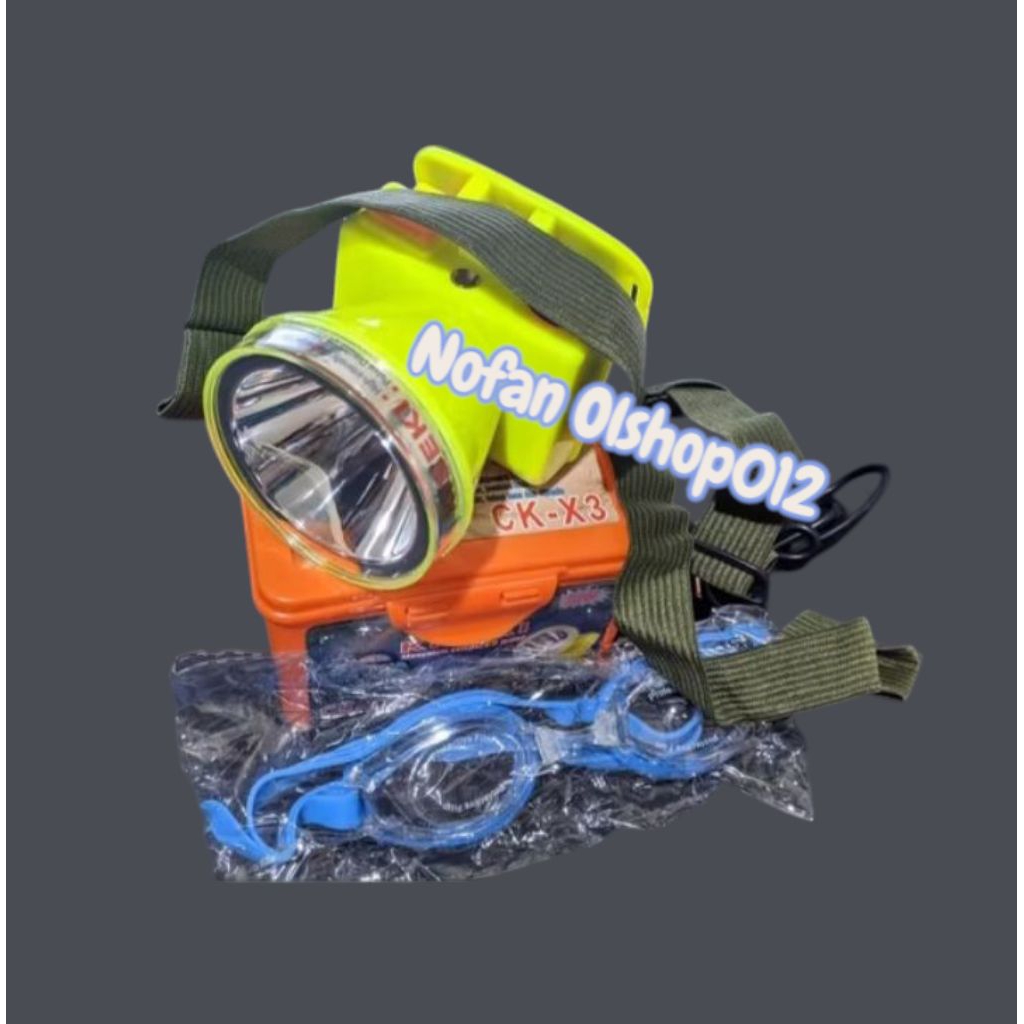 NEW TERMURAH SENTER KEPALA KISEKI CK - X3 SENTER KEPALA SELAM SENTER DIVING HEAD KISEKI CK - X3 TERB