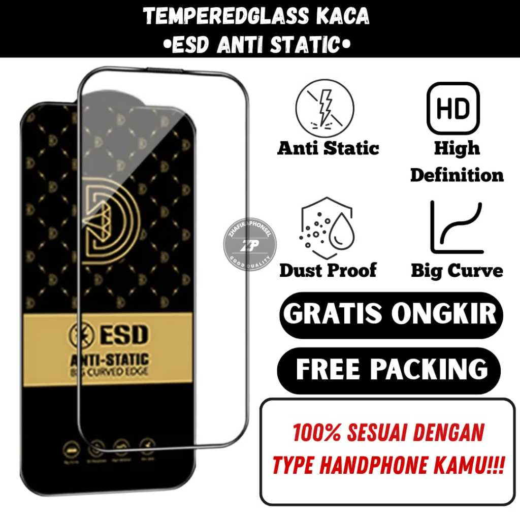SAMSUNG ALL TIPE Tempered Glass Temperedglass TG ESD Anti Static