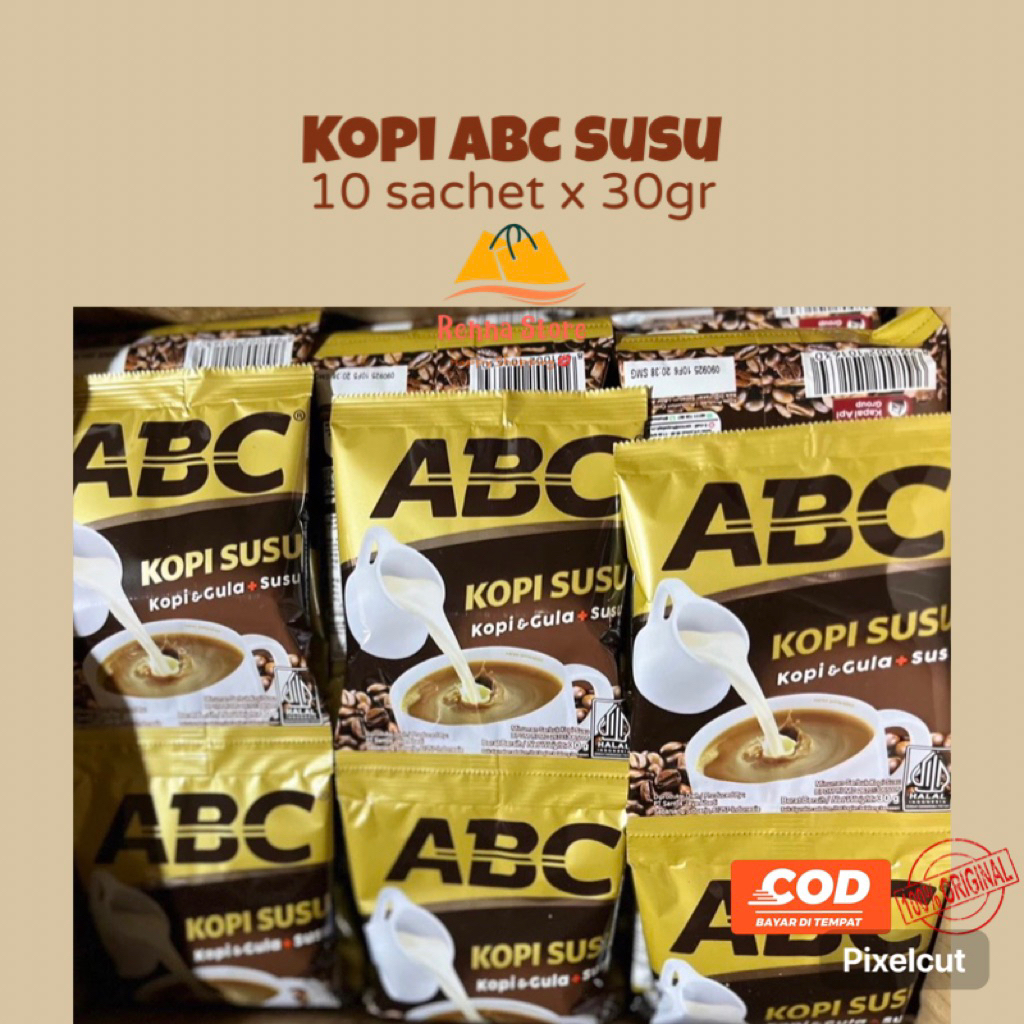 10sachet Kopi ABC TOP Plus Gula ABC Susu