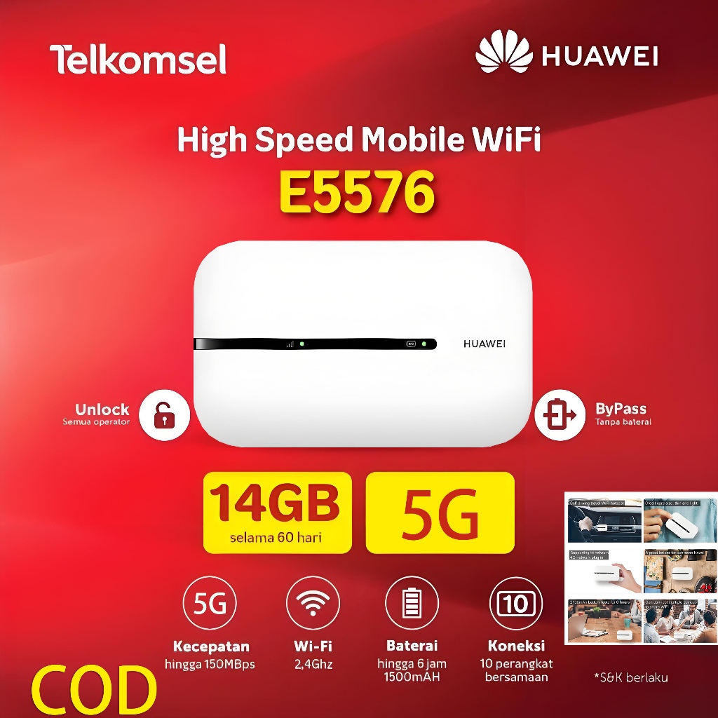 [2025] Huawei E5576/E5577 Brovi HKM XL GO IZI Mifi Modem Wifi Portable 4G Unlock All Operator Bypass
