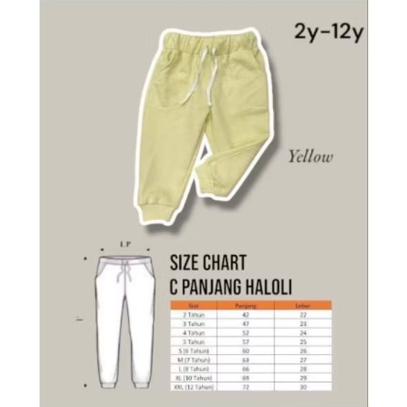 NEW Celana Jogger Panjang Haloli