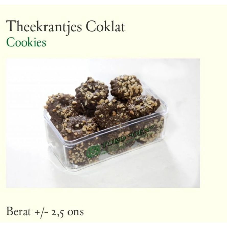 

OLEH OLEH SEMARANG TOKO OEN KUE KERING THEEKRANTJES COKLAT