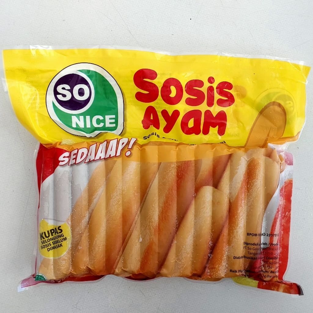 

So Nice Sosis Ayam Kombinasi isi 40 (1 KG)