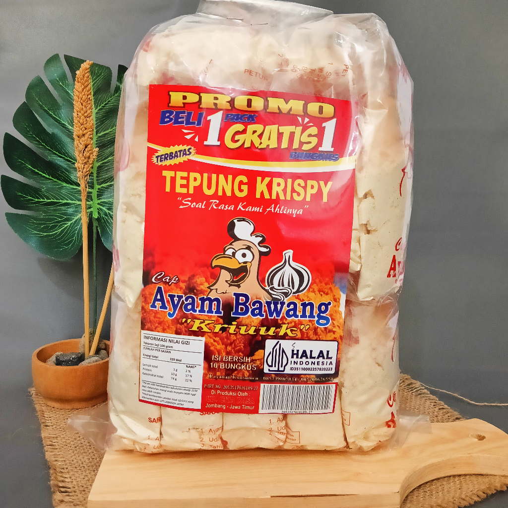 

Tepung Bumbu Serbaguna 10 Pcs PROMO TERBATAS Bonus 1 Pcs/ Rasa Ayam Bawang