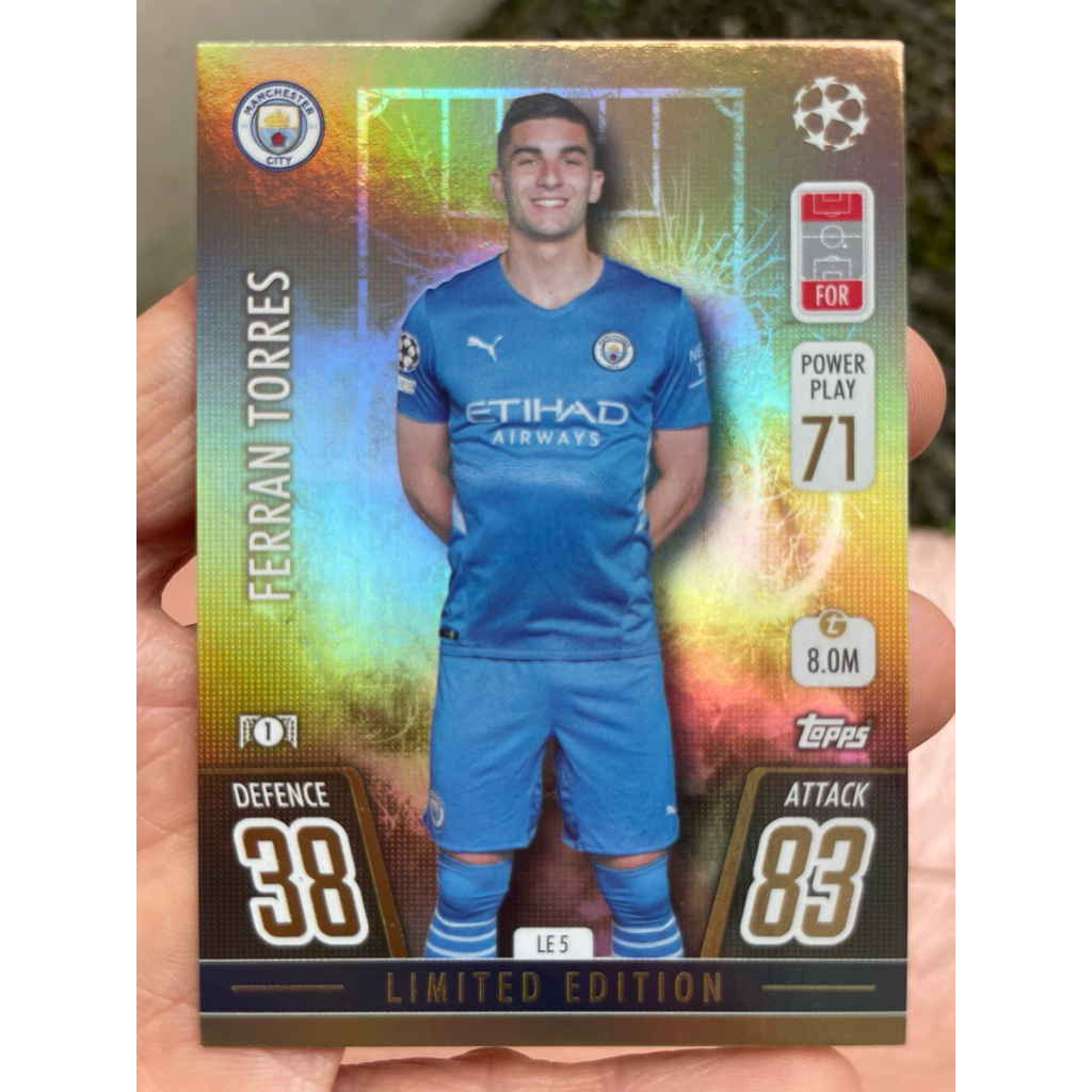 FERRAN TORRES KARTU MATCH ATTAX LIMITED EDITION