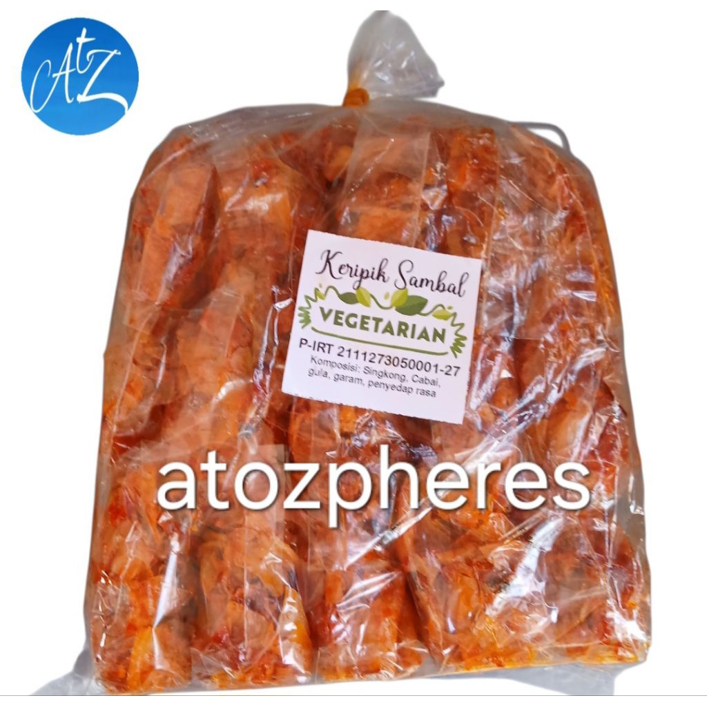 

Keripik kerupuk sambal VEGETARIAN oleh - oleh khas Sibolga 15 x 35g