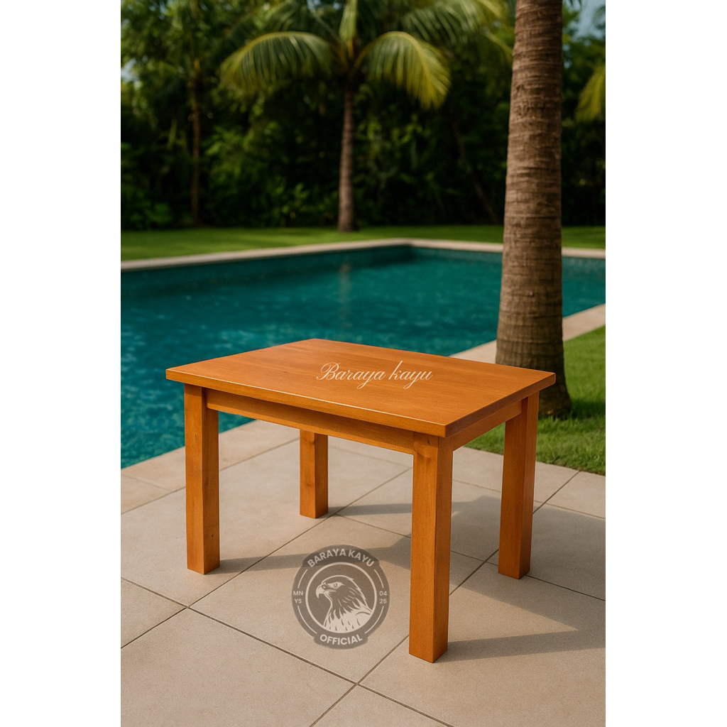 meja lesehan persegi panjang meja tamu