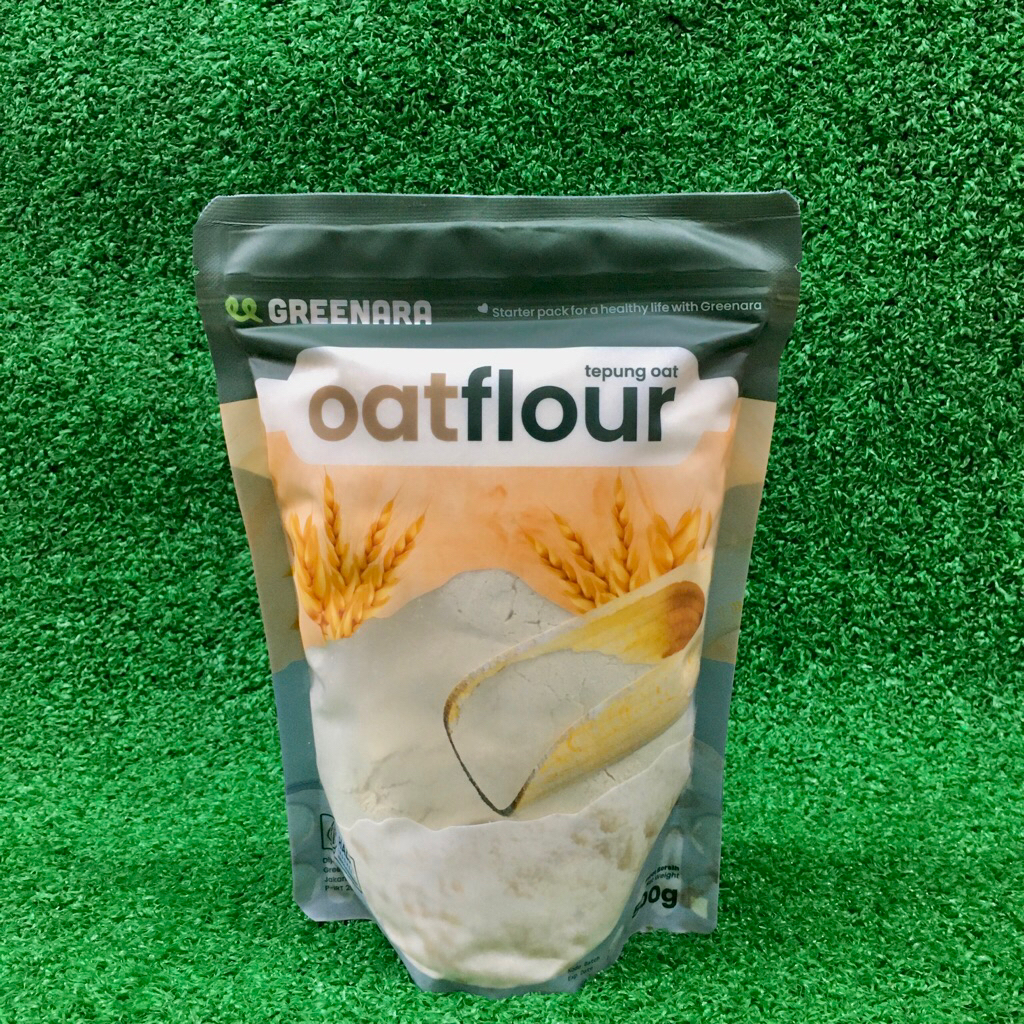 

Greenara Tepung Oat Oat Flour Kemasan Pouch 500gr Lokal HALAL