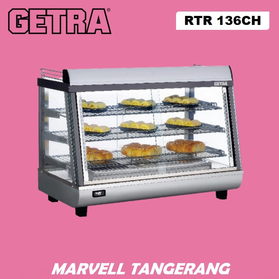 GETRA RTR-136CH SHOWCASE WARMER ETALASE PENGHANGAT MAKANAN FOOD WARMER
