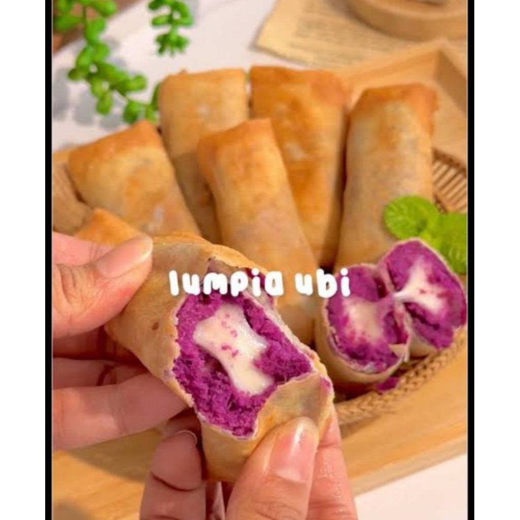 

lumpia ubi ungu isi keju/coklat