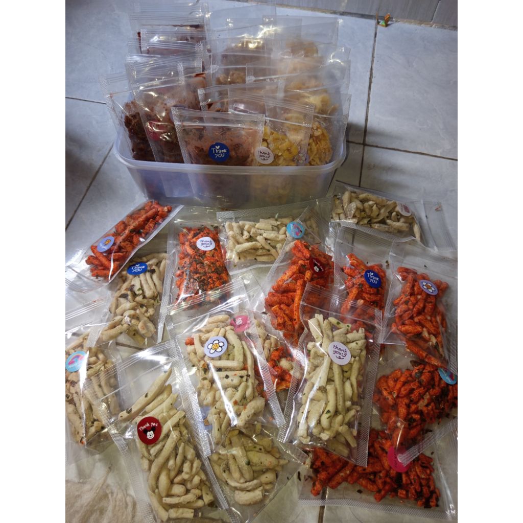 

Basreng ORI & pedas daun jeruk Murah Meriah