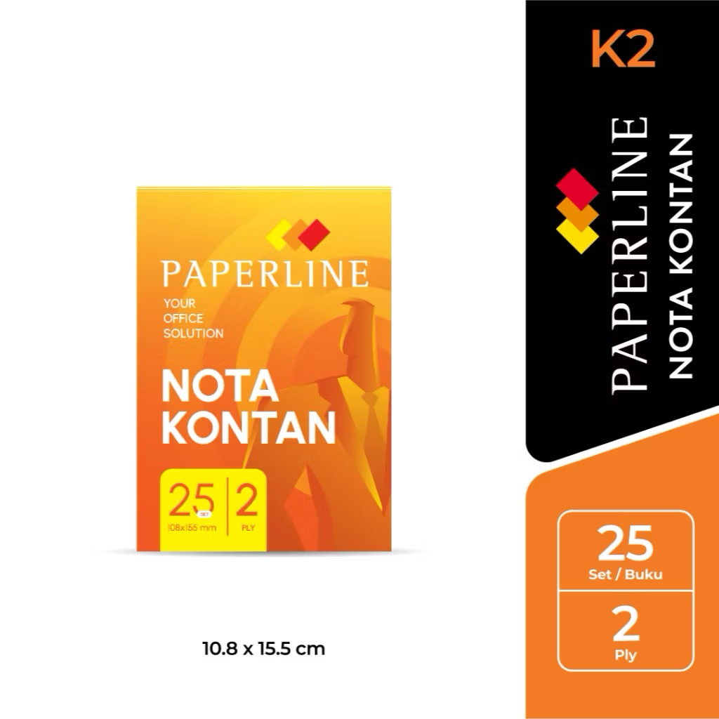 

Paperline Nota Kontan K2 NCR (Isi 10)