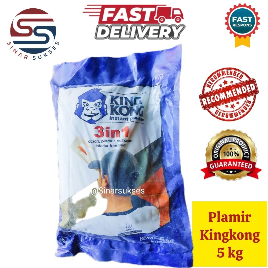 Plamir KINGKONG 5 Kg/ Plamir BERKUALITAS King Kong 5 kg/ Plamir Instan Kingkong/ Semen King Kong / P
