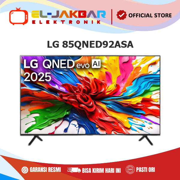 LG 85QNED92ASA Smart TV 85 Inch 4K Mini LED QNED evo AI 85QNED92