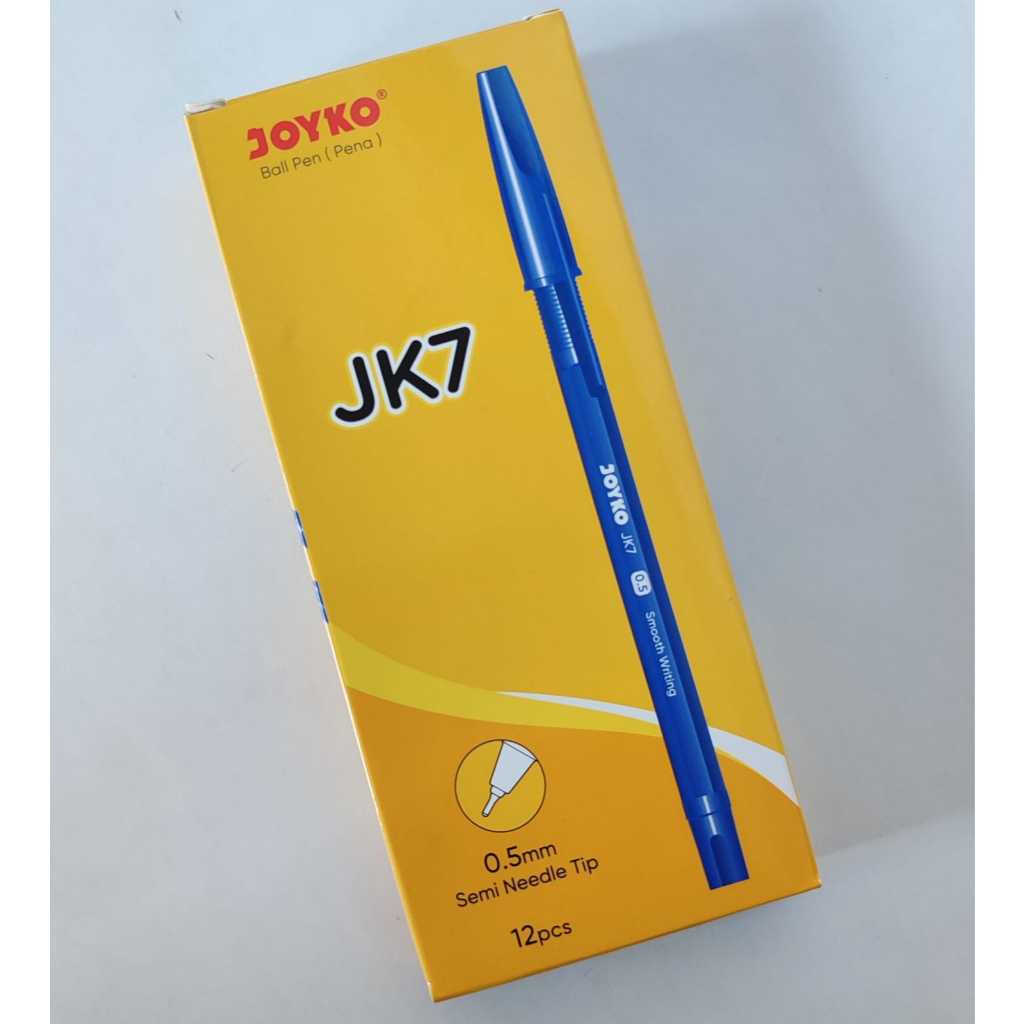 

Pulpen BIRU Joyko JK7 Ballpen BIRU 0.5mm ( SATUAN )