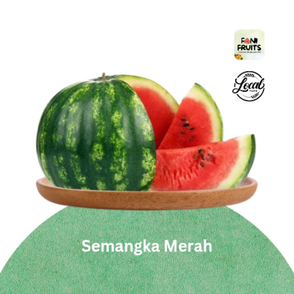 

FANI Buah Semangka Jumbo merah super manis non biji 1 buah