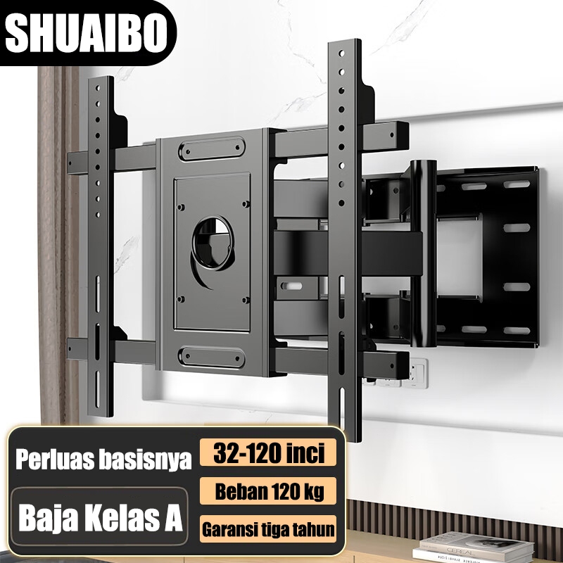 Untuk semua TV bracket tv 32 inch Bracket Tv Layar berputar 180 Kapasitas menahan beban 400KG braket