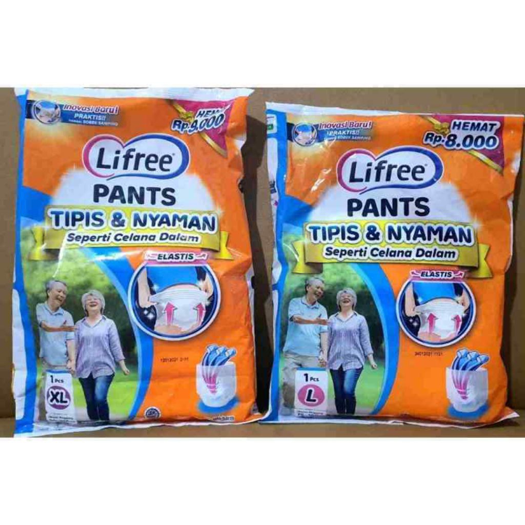 popok dewasa lifree pants | pempes dewasa model celana