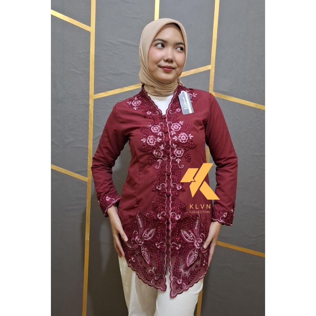 Kebaya modern motif bordir terbaru // kebaya tradisional // kebaya terbaru // motif terbaru