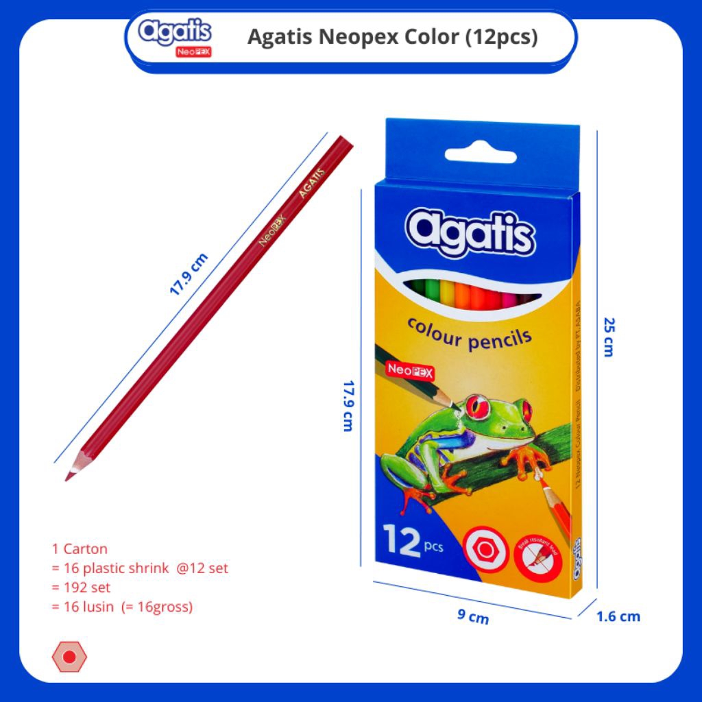 

Agatis neopax permanent colour pencil C12 Full length (New Product)