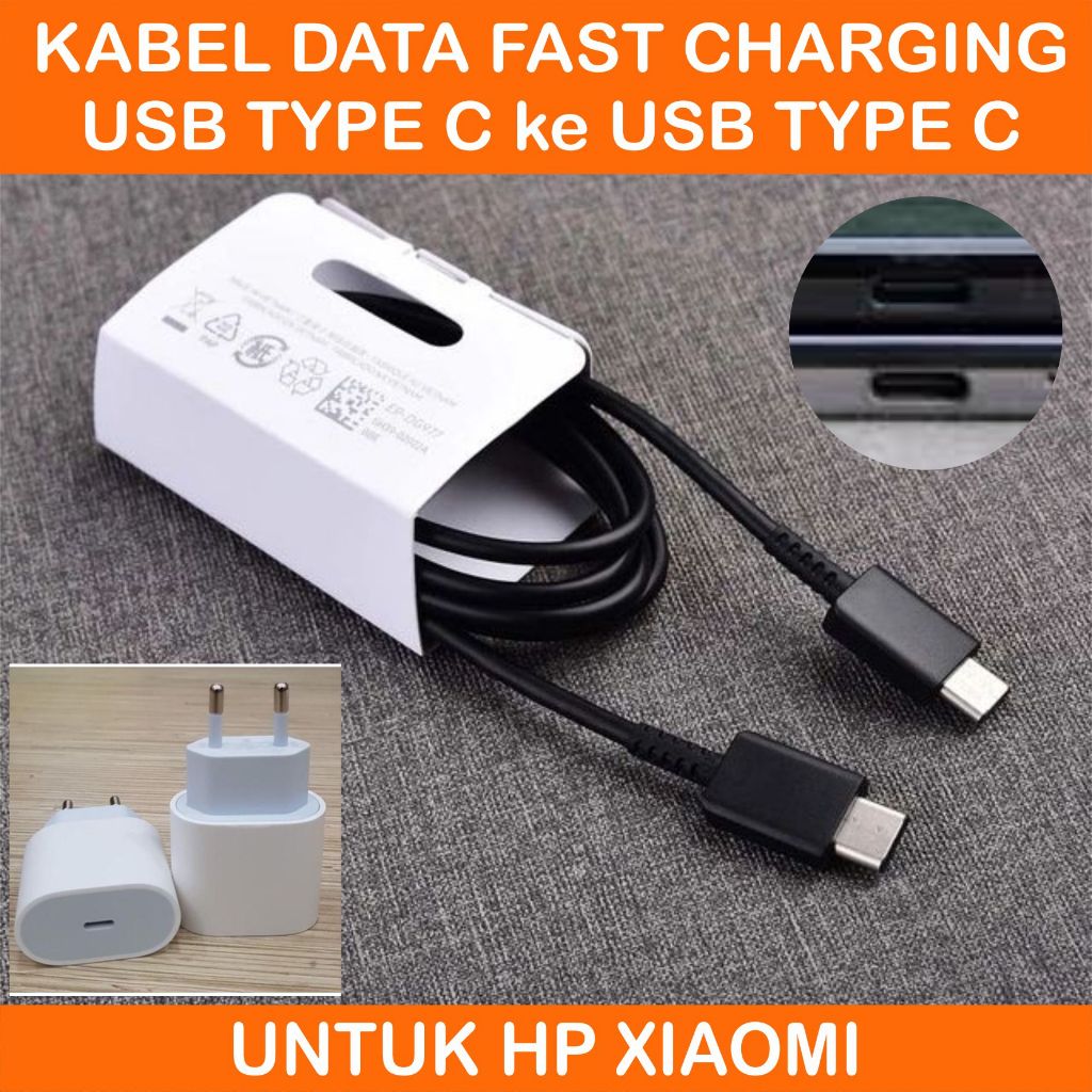 Kabel Data USB Type C to Type C untuk HP XIAOMI MI 15 14 13 12 11 10 9 PRO REDMI 15C 14C 13C 12C 10C