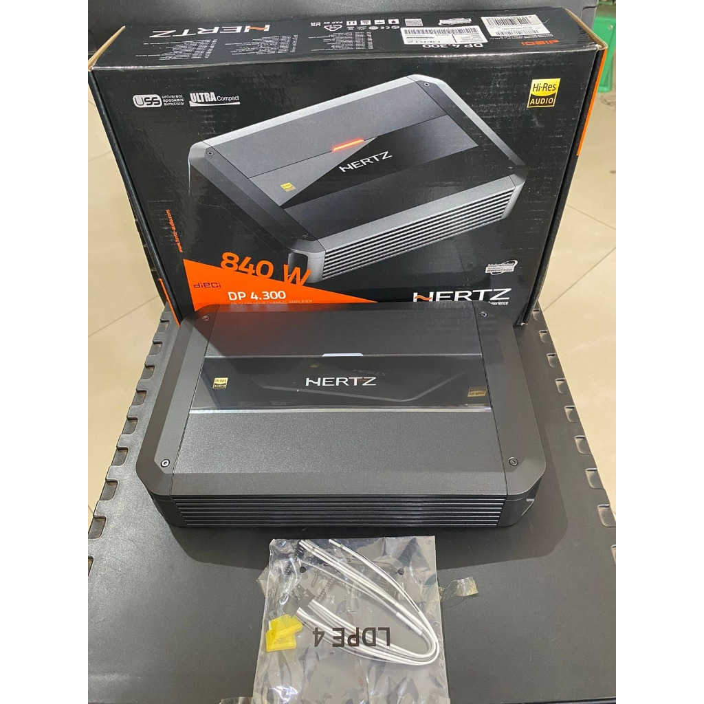 Power Amplifier 4CH Hertz DP 4.300 840 WATT POWER 4 CHANNEL