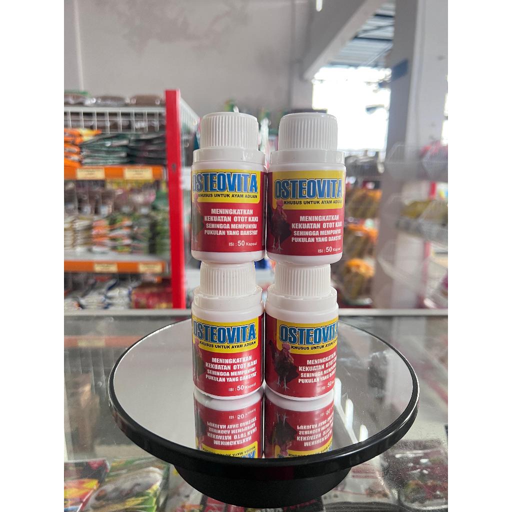 OSTEOVITA 50 KAPSUL OBAT AYAM ADUAN PENGUAT OTOT KAKI