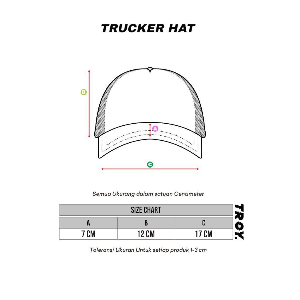 [FREE BOX] Troy Company Trucker Hat Smile Busy - Topi Trucker Navy Corduroy TCN 3192