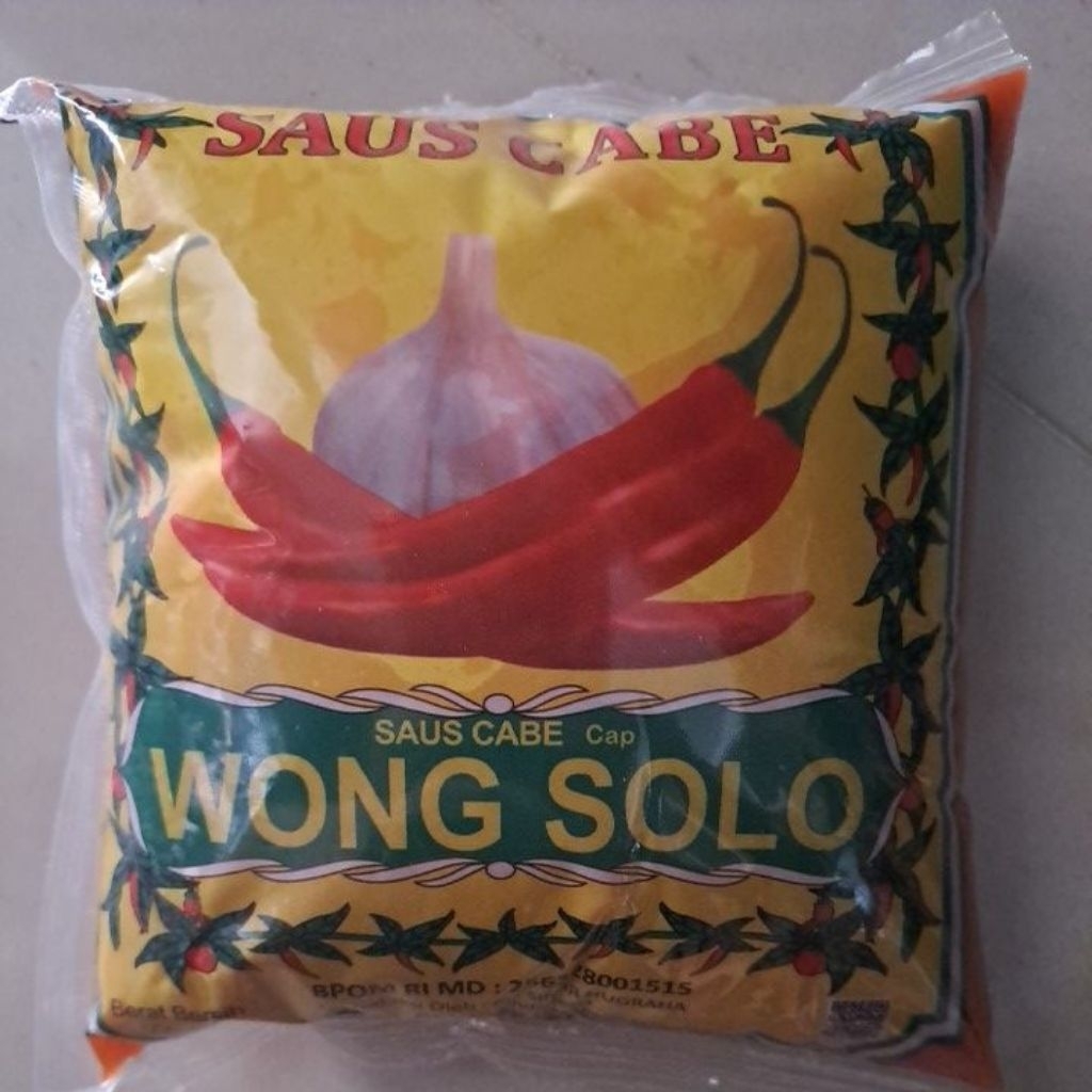

saus sambal pedas wong solo