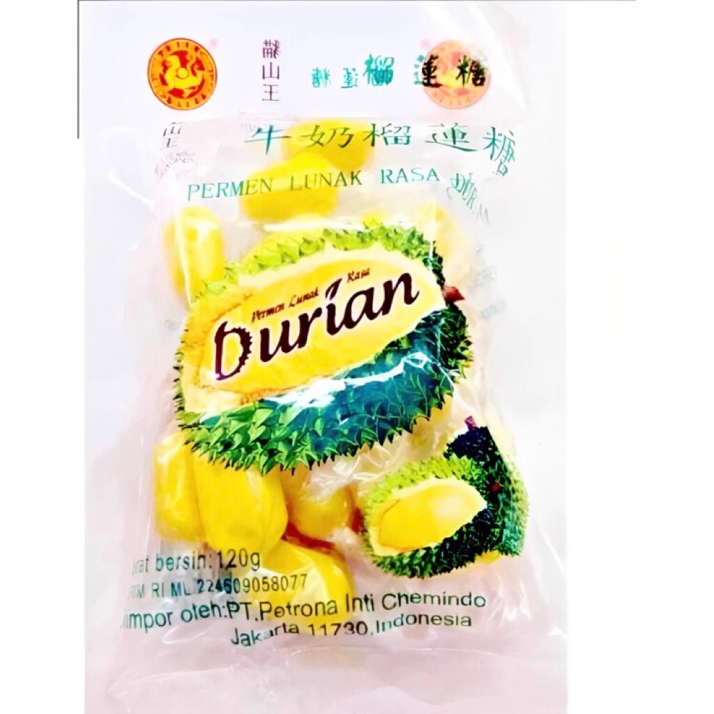 

Permen Lunak Rasa Duren Musang King Candy Permen Durian
