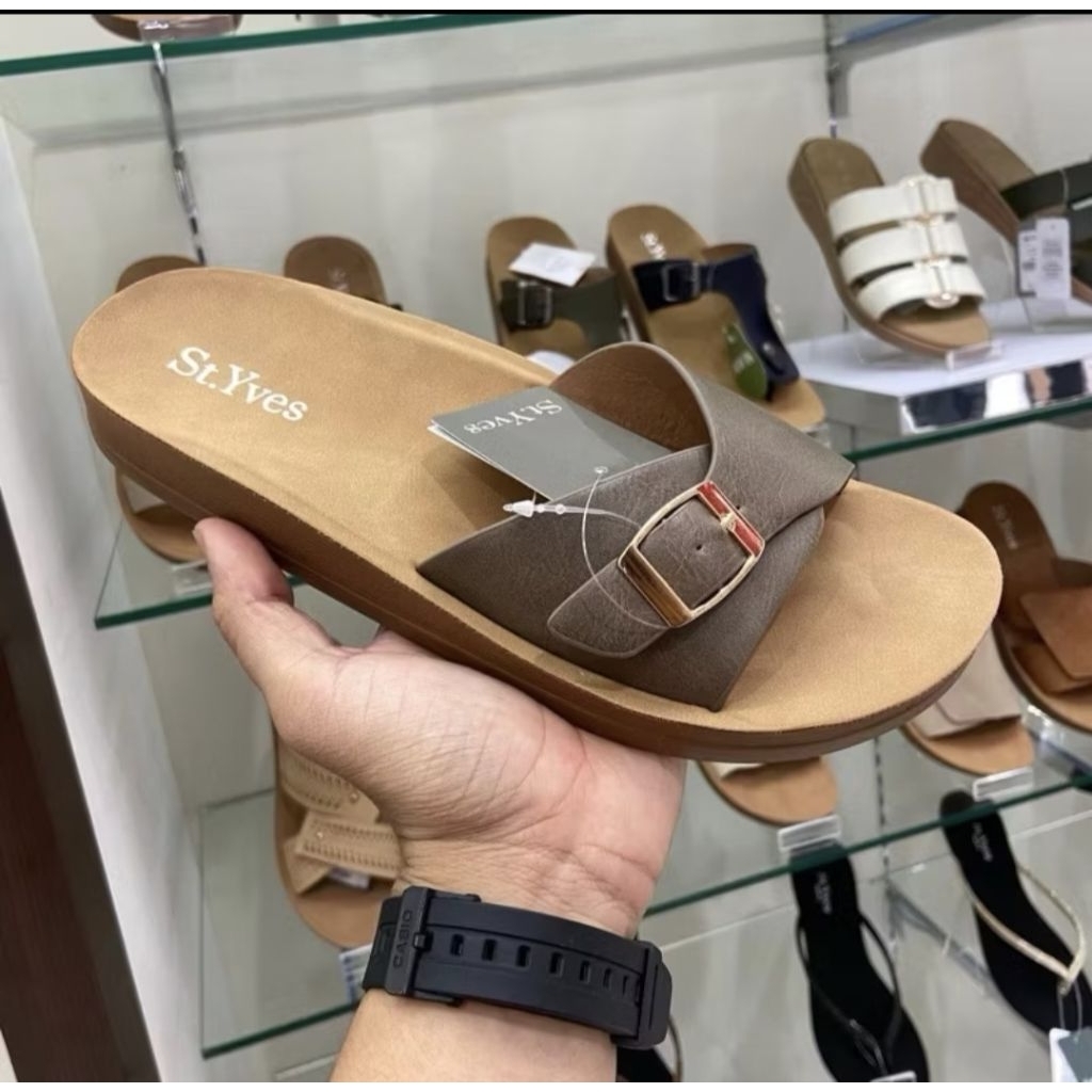 Sandal wanita st.yves flat super comfy | sandal st yves wanita enak dipakai |  sandal st.yves size 3