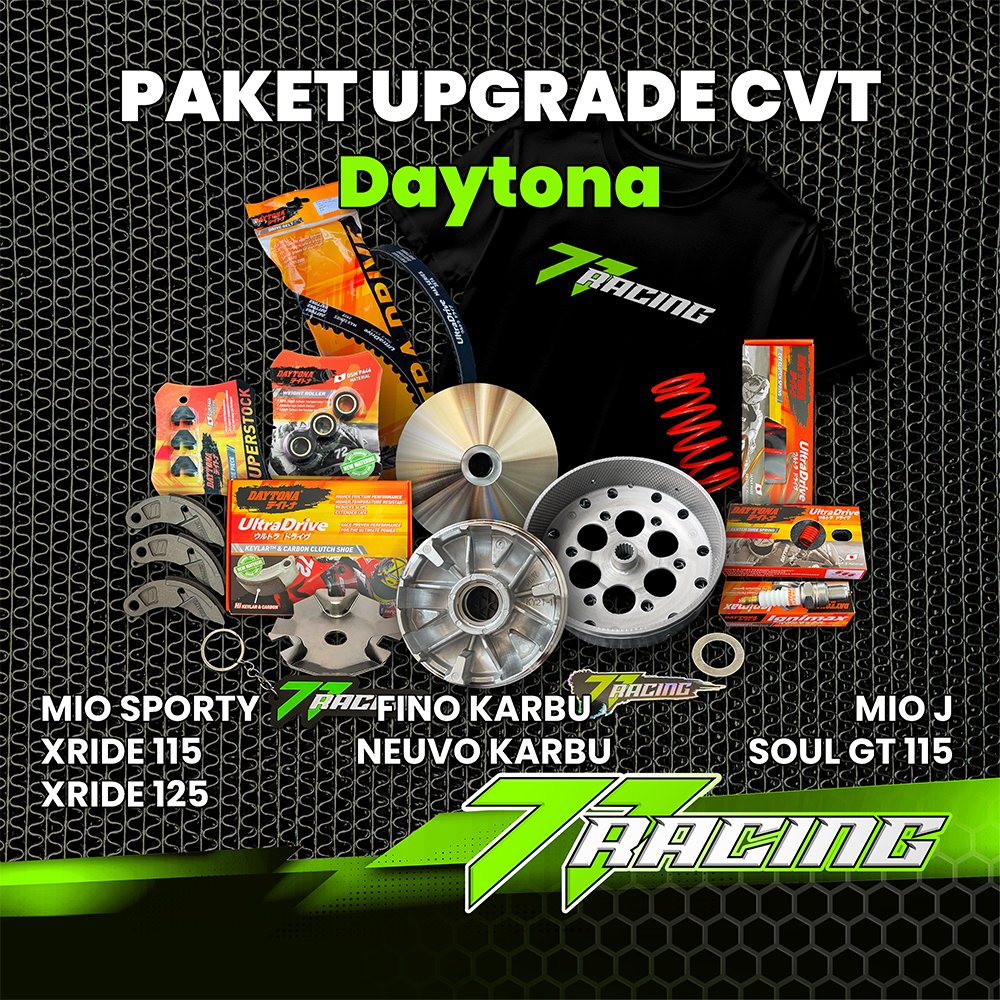 PAKET FULL UPGRADE CVT MIO SPORTY-FINO KARBO MIO J-FINO 115-SOUL GT 115  KIRIAN MOTOR DAYTONA