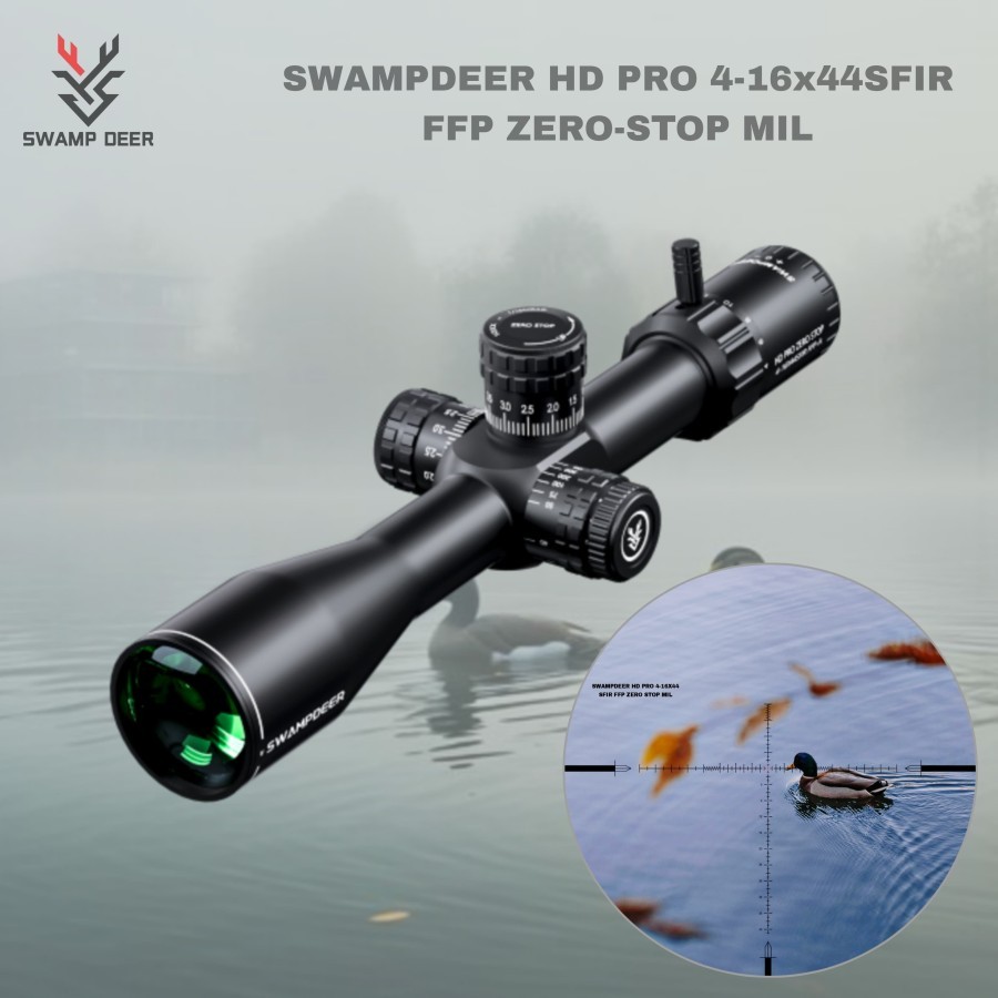 SWAMPDEER HD PRO 4-16×44 SFIR FFP Zero-Stop