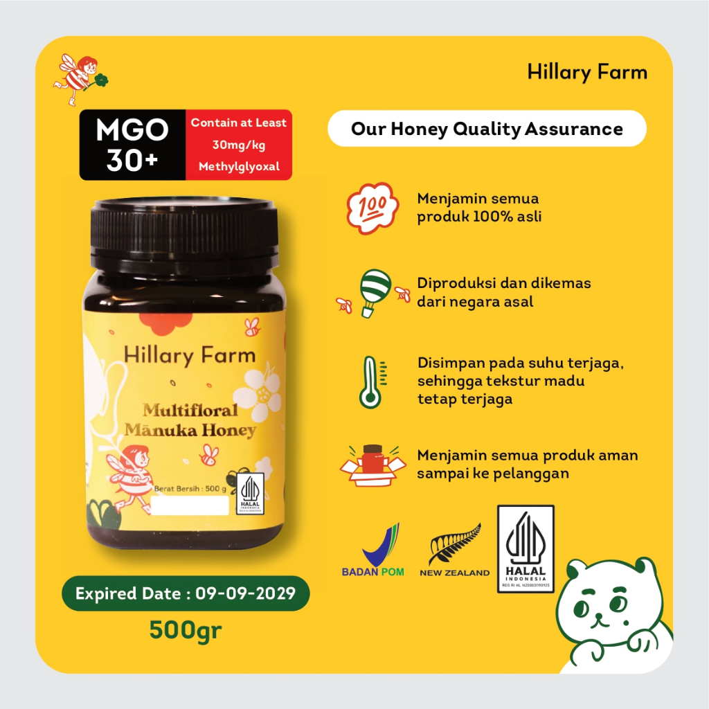 

Hillary Farm Multifloral Manuka Honey 500gr