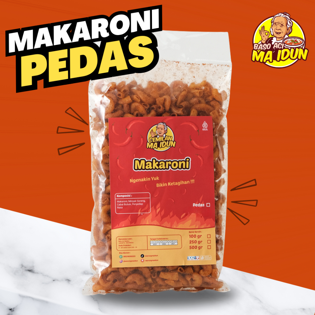 

Cemilan Makaroni Pedas / Makaroni Bantet Bantat / Jajan Macaroni Makroni Kriuk / Makaroni Kering