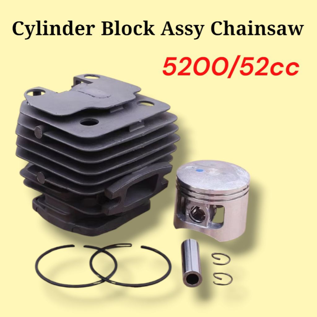 Cylinder Block Assy Chainsaw 5200 - Cly Block Mesin Chainsaw 52cc