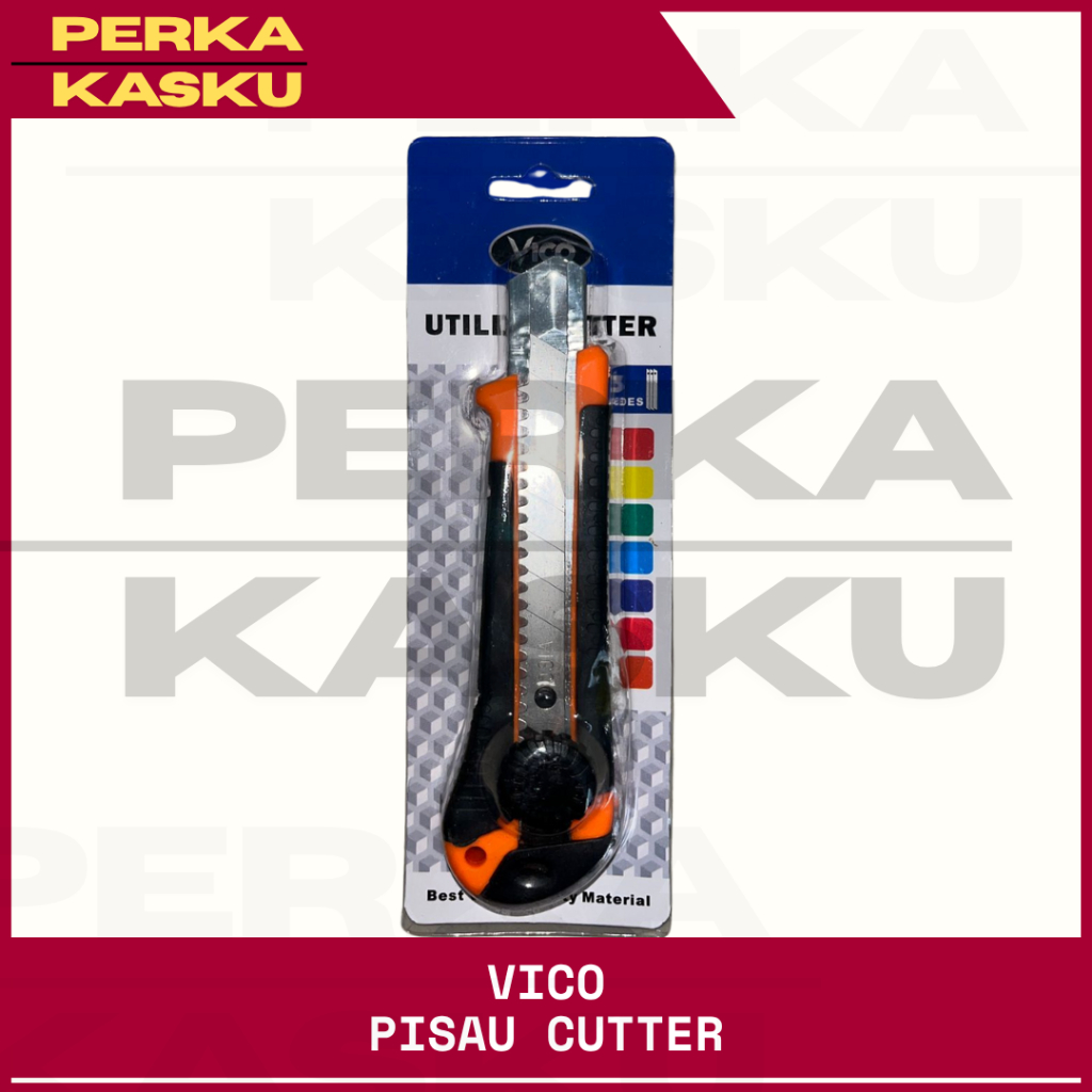 

Pisau Cutter VICO | Cutter Heavy Duty Serbaguna dengan Pengunci Roda