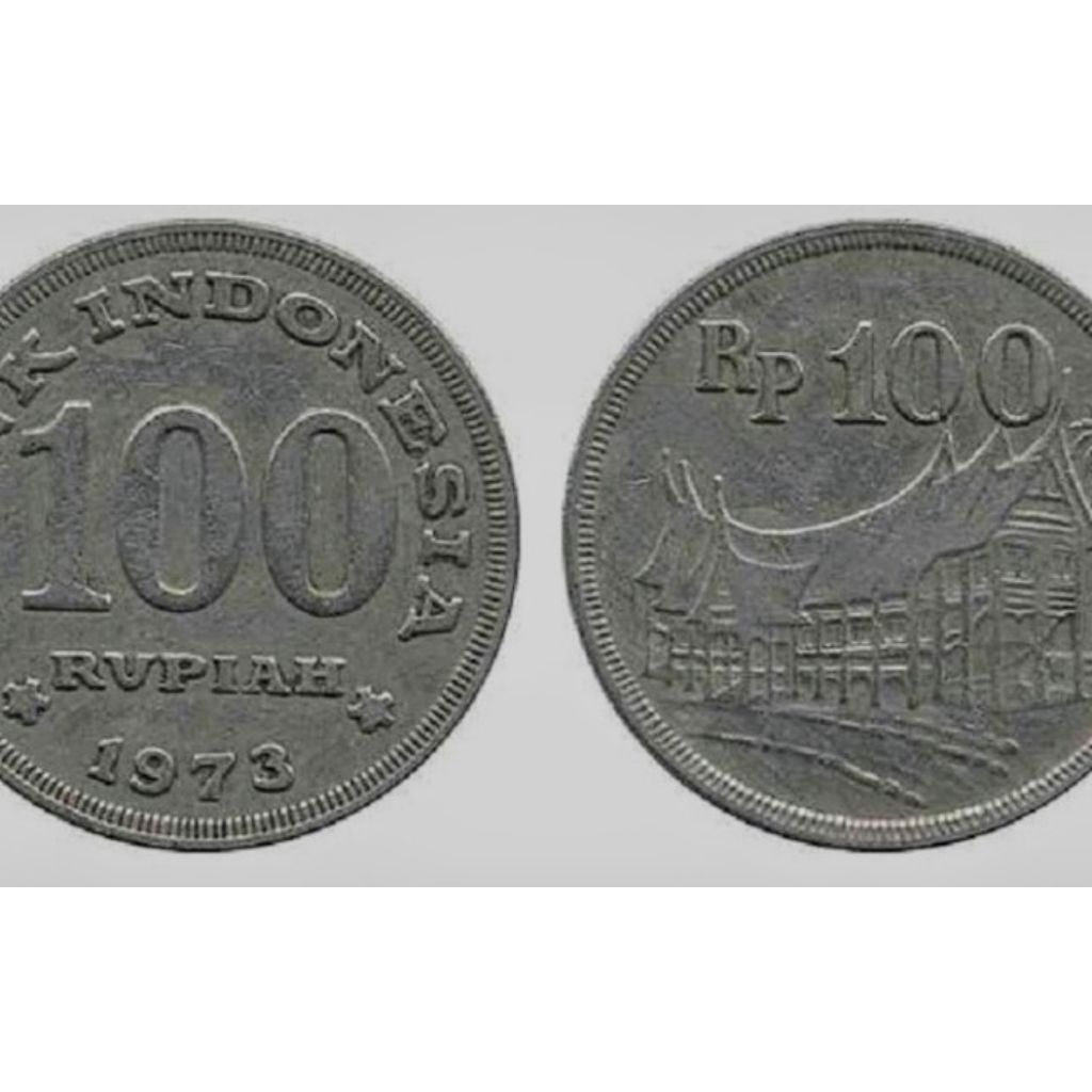 Uang koin 100 rupiah tahun 1973