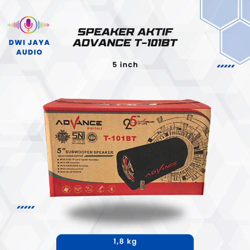 Advance Speaker 5'' Bluetooth T-101BT | Speaker Aktif