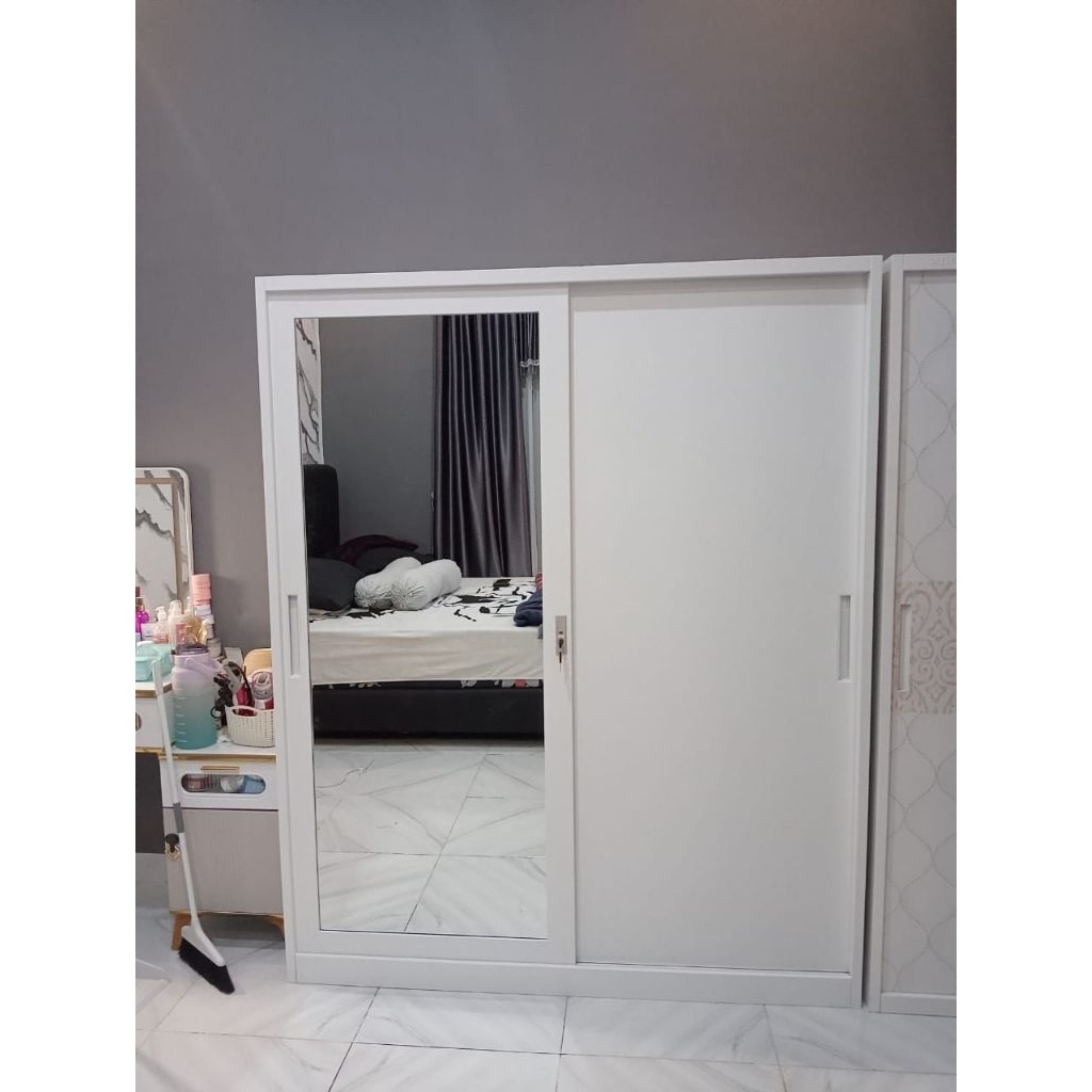 Lemari 2pt Plat besi Gantungan Gamis